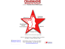 Tablet Screenshot of charmainemodels.com
